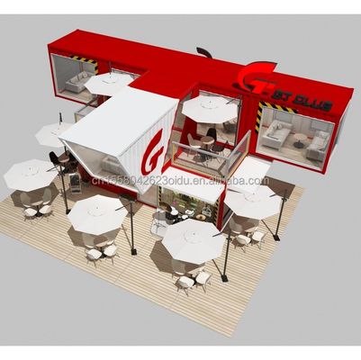 Maßgeschneiderte Farbe 10ft 20ft Moderne mobile modulare Prefab Haus Einfach zu installieren Flat Pack Vorgefertigter abnehmbarer Behälter
