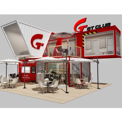 Maßgeschneiderte Farbe 10ft 20ft Moderne mobile modulare Prefab Haus Einfach zu installieren Flat Pack Vorgefertigter abnehmbarer Behälter