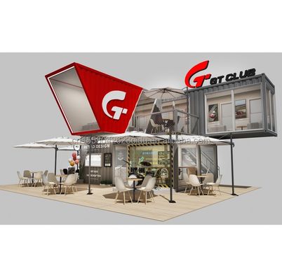 Maßgeschneiderte Farbe 10ft 20ft Moderne mobile modulare Prefab Haus Einfach zu installieren Flat Pack Vorgefertigter abnehmbarer Behälter