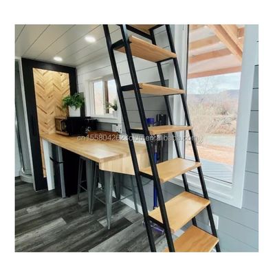 angepasste Farbe 40ft LOFT Familie Stil Mobilhaus mit vorgefertigter Stahlkonstruktion und Holz Außenwand