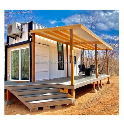 angepasste Farbe 40ft LOFT Familie Stil Mobilhaus mit vorgefertigter Stahlkonstruktion und Holz Außenwand