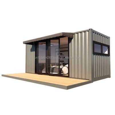 Modularer Wohnwagen mit 50/75/100 mm Wellen Sandwich-Panel-Wände 20 Fuß moderner Design-Stil
