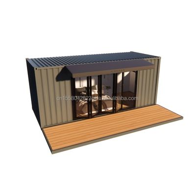 Modularer Wohnwagen mit 50/75/100 mm Wellen Sandwich-Panel-Wände 20 Fuß moderner Design-Stil