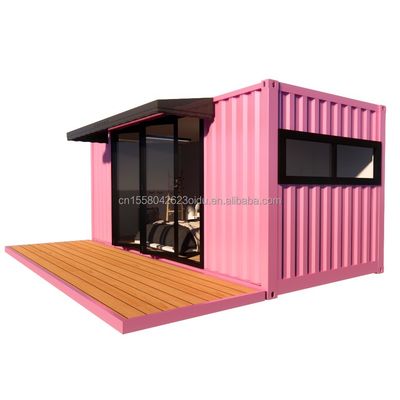 Modularer Wohnwagen mit 50/75/100 mm Wellen Sandwich-Panel-Wände 20 Fuß moderner Design-Stil