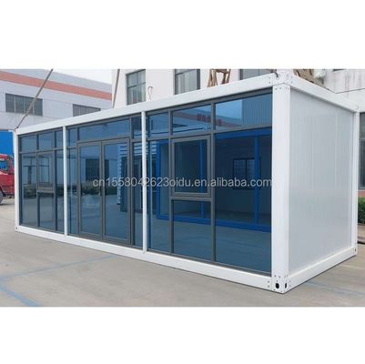 Hotel Resort Stahlrahmen Büro Containerhaus mit 50/75/100mm Welle Sandwich-Panel und galvanisierten Stahl Biegen 180g