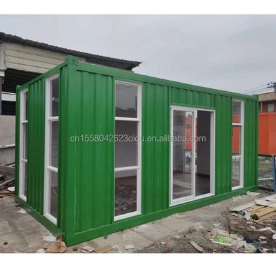 Hotel Resort Stahlrahmen Büro Containerhaus mit 50/75/100mm Welle Sandwich-Panel und galvanisierten Stahl Biegen 180g