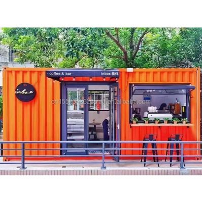 Hotel Resort Stahlrahmen Büro Containerhaus mit 50/75/100mm Welle Sandwich-Panel und galvanisierten Stahl Biegen 180g