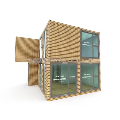 Büro-modifizierte Versandcontainer für Outdoor-Unternehmen Stahlmodulare zweistöckige vorgefertigte Kombinationscontainerhäuser