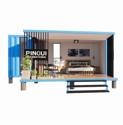 Individuelles Einzelzimmer mit einem 20 Fuß großen, erweiterbaren Containerraum mit modernem Design und Fenstern aus Aluminiumlegierung