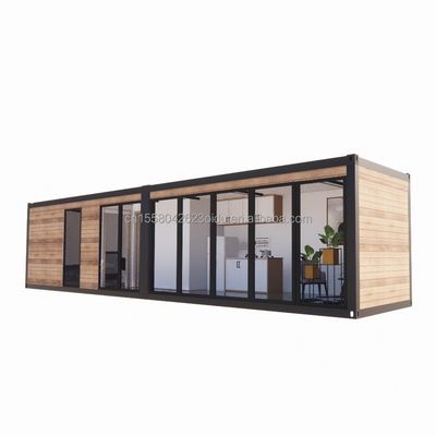 Prefabrizierte Holz Luxus Kleines Wohnzimmer Portable Prefab Container Häuser mit Schlafzimmer Bad Küche Wohnzimmer