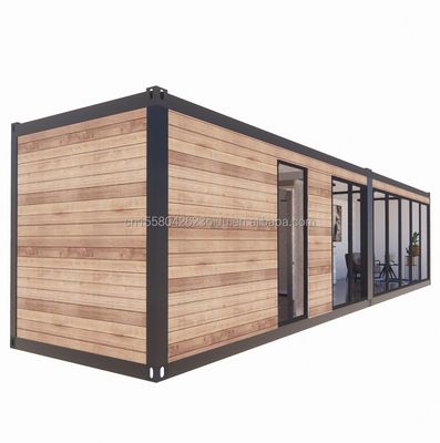 Prefabrizierte Holz Luxus Kleines Wohnzimmer Portable Prefab Container Häuser mit Schlafzimmer Bad Küche Wohnzimmer