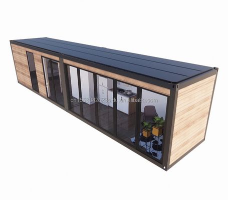 Prefabrizierte Holz Luxus Kleines Wohnzimmer Portable Prefab Container Häuser mit Schlafzimmer Bad Küche Wohnzimmer