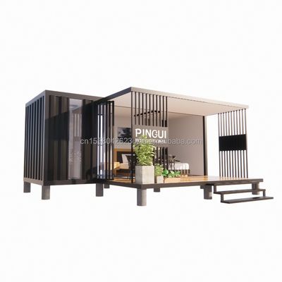 Fertiges Produkt 20ft Pop-up Container Haus mit individueller Farbe und 50/75/100mm Wellen Sandwich Panel