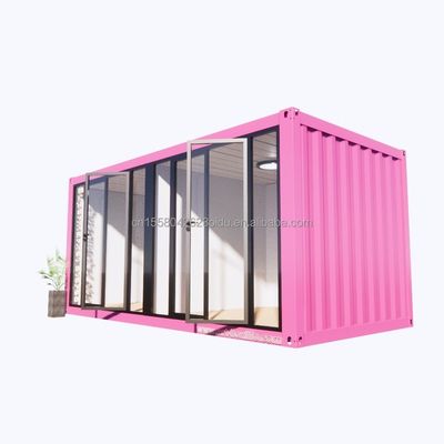 Aluminiumlegierung Fenster und 50/75/100mm Wave Sandwich Panel 20ft Vorgefertigter Container Bekleidungsgeschäft Container Kiosk Mobile Shop