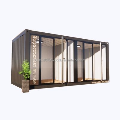 Aluminiumlegierung Fenster und 50/75/100mm Wave Sandwich Panel 20ft Vorgefertigter Container Bekleidungsgeschäft Container Kiosk Mobile Shop