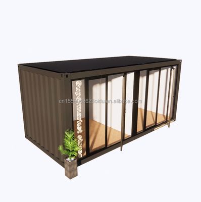 Aluminiumlegierung Fenster und 50/75/100mm Wave Sandwich Panel 20ft Vorgefertigter Container Bekleidungsgeschäft Container Kiosk Mobile Shop