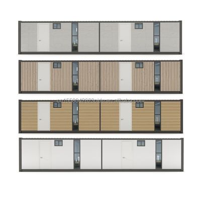 Hotel 40 Fuß 2 Schlafzimmer Wohn Containerhaus kundenspezifische Farbe Vorgefertigte Vorfertigte Modulare Kleine Bewegliche Beförderung Portable Häuser