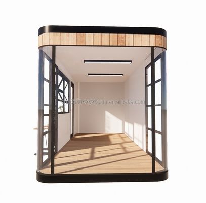 Galvanisierte Stahlquadratrohre Struktur 20FT Behälter Kaffeebar Mobil Sonnenlicht Haus Außenbar mit individueller Farbe