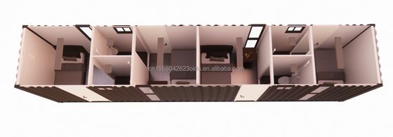 20ft Design Mobile Shipping 40ft Container 4 Schlafzimmer Residential Mini Lounge Hotel und angepasste Farbe zum Verkauf im Hotel