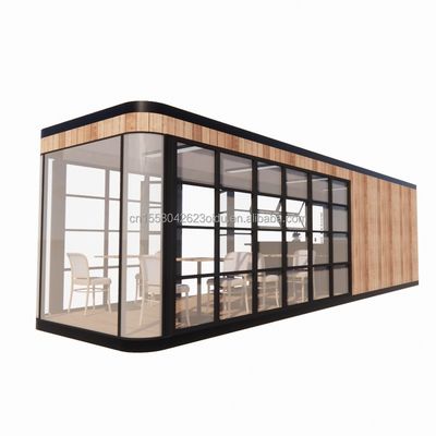Hotel und Park EU Container Kaffeebar Mobilholz-Stahlkonstruktion Sonnenlicht Haus Außenbar