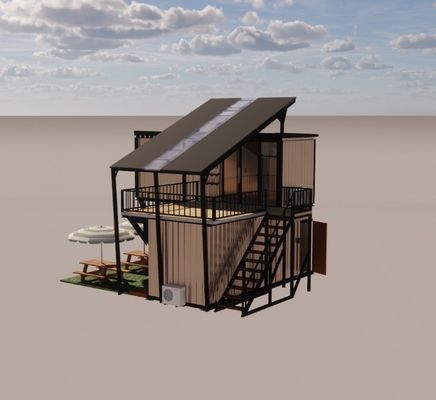 Verzinktes Stahlbogen 180g Rahmen Design Stahlstruktur Modulare Villa für Luxuscontainer Vorgefertigte Prefab Häuser