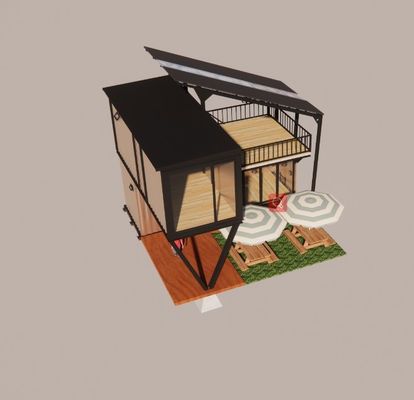 Verzinktes Stahlbogen 180g Rahmen Design Stahlstruktur Modulare Villa für Luxuscontainer Vorgefertigte Prefab Häuser