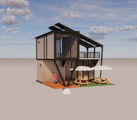 Verzinktes Stahlbogen 180g Rahmen Design Stahlstruktur Modulare Villa für Luxuscontainer Vorgefertigte Prefab Häuser