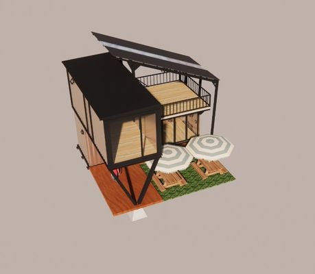Verzinktes Stahlbogen 180g Rahmen Design Stahlstruktur Modulare Villa für Luxuscontainer Vorgefertigte Prefab Häuser
