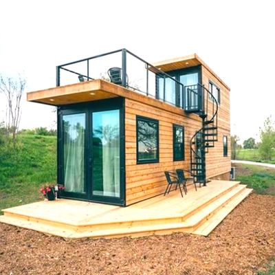 Holzboden Mobilcontainerhaus für Transport und Ladung 20'/40' Container Vorgefertigte Modular Faltbare Containerhäuser
