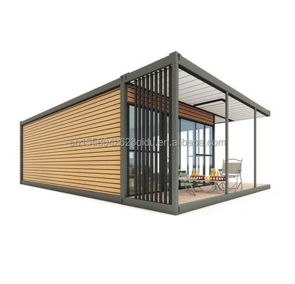 Modernes Design Holz-Plastik-Container-Wohnung mit Materialien und vorgefertigter Struktur