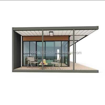 Modernes Design Holz-Plastik-Container-Wohnung mit Materialien und vorgefertigter Struktur