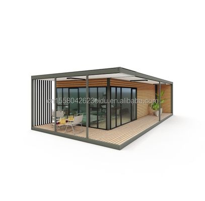 Modernes Design Holz-Plastik-Container-Wohnung mit Materialien und vorgefertigter Struktur