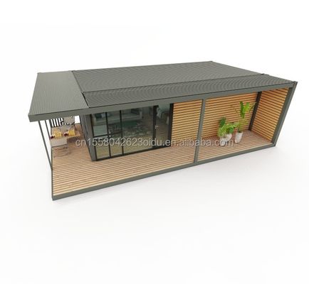 Modernes Design Holz-Plastik-Container-Wohnung mit Materialien und vorgefertigter Struktur