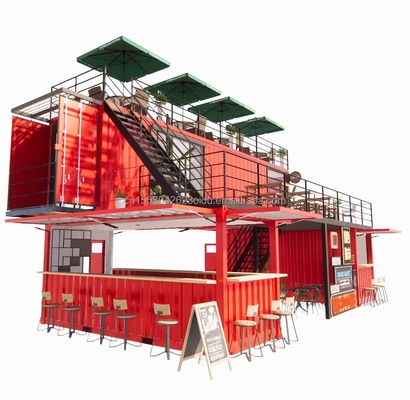 Erleben Sie die besten Bier/Kaffee/Essen-Kioske mit unserer 40FT Container Bar und Terrasse