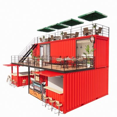 Erleben Sie die besten Bier/Kaffee/Essen-Kioske mit unserer 40FT Container Bar und Terrasse