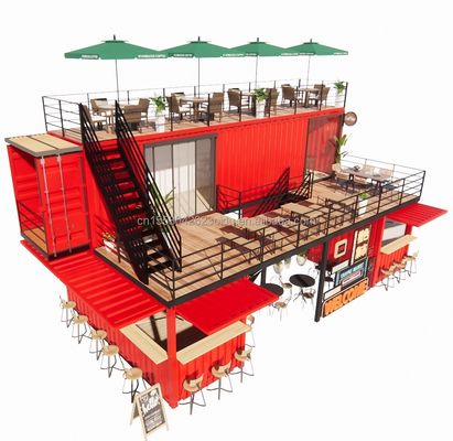 Erleben Sie die besten Bier/Kaffee/Essen-Kioske mit unserer 40FT Container Bar und Terrasse