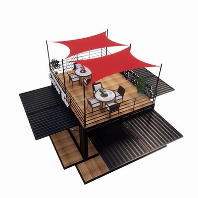 Shop 20ft Park BBQ Container Mobile Portable Assembly Coffee Bar Holzhaus mit 50/75/100mm Welle Sandwich-Panel Wände