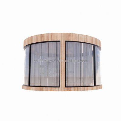 Galvanisierte Stahlquadratrohre EU-Standard Holzhäuser Glas Sonnenlichthaus Vorgefertigtes Mobilgeschäft