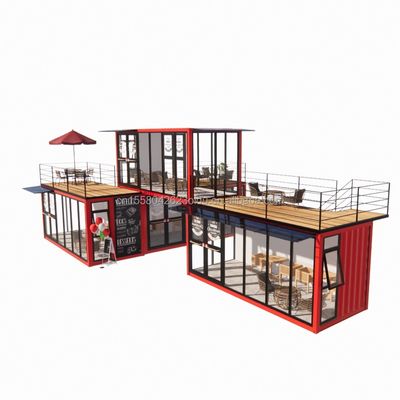 50/75/100mm Wave Sandwich Panel Wand Modular Mobile Store für Container Dessert Shop Straße Fertigkaffee Kiosk Booth Design