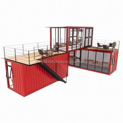 50/75/100mm Wave Sandwich Panel Wand Modular Mobile Store für Container Dessert Shop Straße Fertigkaffee Kiosk Booth Design
