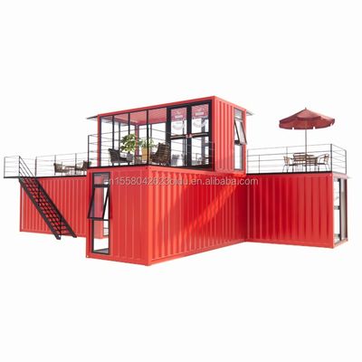 50/75/100mm Wave Sandwich Panel Wand Modular Mobile Store für Container Dessert Shop Straße Fertigkaffee Kiosk Booth Design