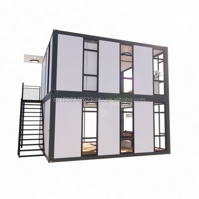 Bürokomfort für den Supermarkt Große Vorhangwand Glasfenster Bewegliches Haus Containerraum