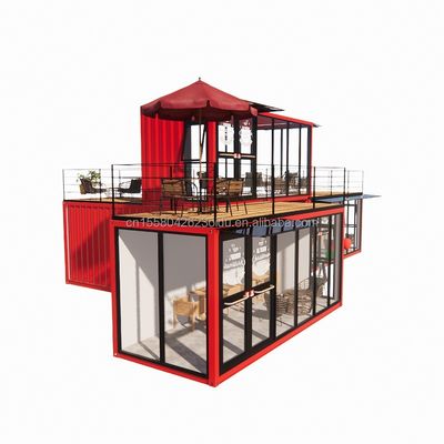 50/75/100mm Wave Sandwich Panel Wand Modular Mobile Store für Container Dessert Shop Straße Fertigkaffee Kiosk Booth Design