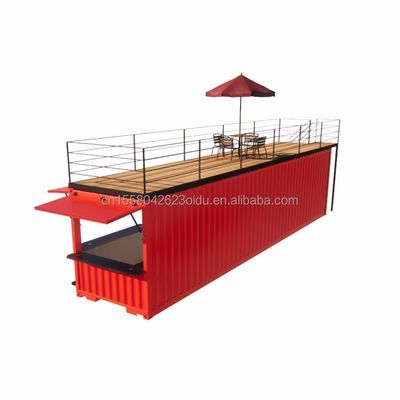 Shop 20ft 40ft Container Store Expansion Booth Entwerfen Sie Ihre eigene Outdoor-Coffee-Shop mit Aluminium-Legierungsfenstern