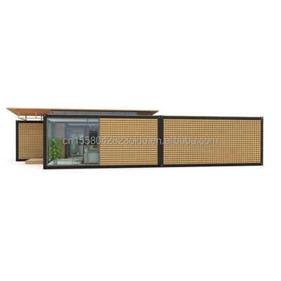 Stahlrahmen galvanisiertes Stahl biegen 180g 20ft 40ft Prefab Haus mit modernem Container Design und Welle Sandwich-Panel Wände
