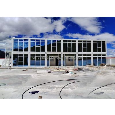 Hotel Standard Tragbare Container Stahl Vorgefertigtes Haus Büro Mobil 20ft Erweiterbares Klappcontainer Haus Aktivitätsraum