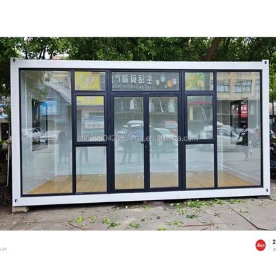 Hotel Standard Tragbare Container Stahl Vorgefertigtes Haus Büro Mobil 20ft Erweiterbares Klappcontainer Haus Aktivitätsraum
