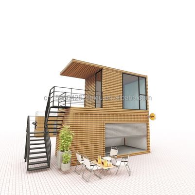 Modernes Holz-Flachpack-Druckcontainerhaus mit 50/75/100mm Wellen-Sandwich-Panelwand und mehrfachen Anwendungsmöglichkeiten