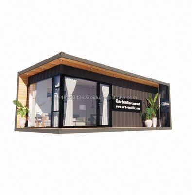 30ft tragbares Holzcontainerhaus Langlebige Stahlstruktur für Marineanwendungen