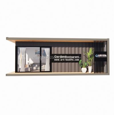 30ft tragbares Holzcontainerhaus Langlebige Stahlstruktur für Marineanwendungen